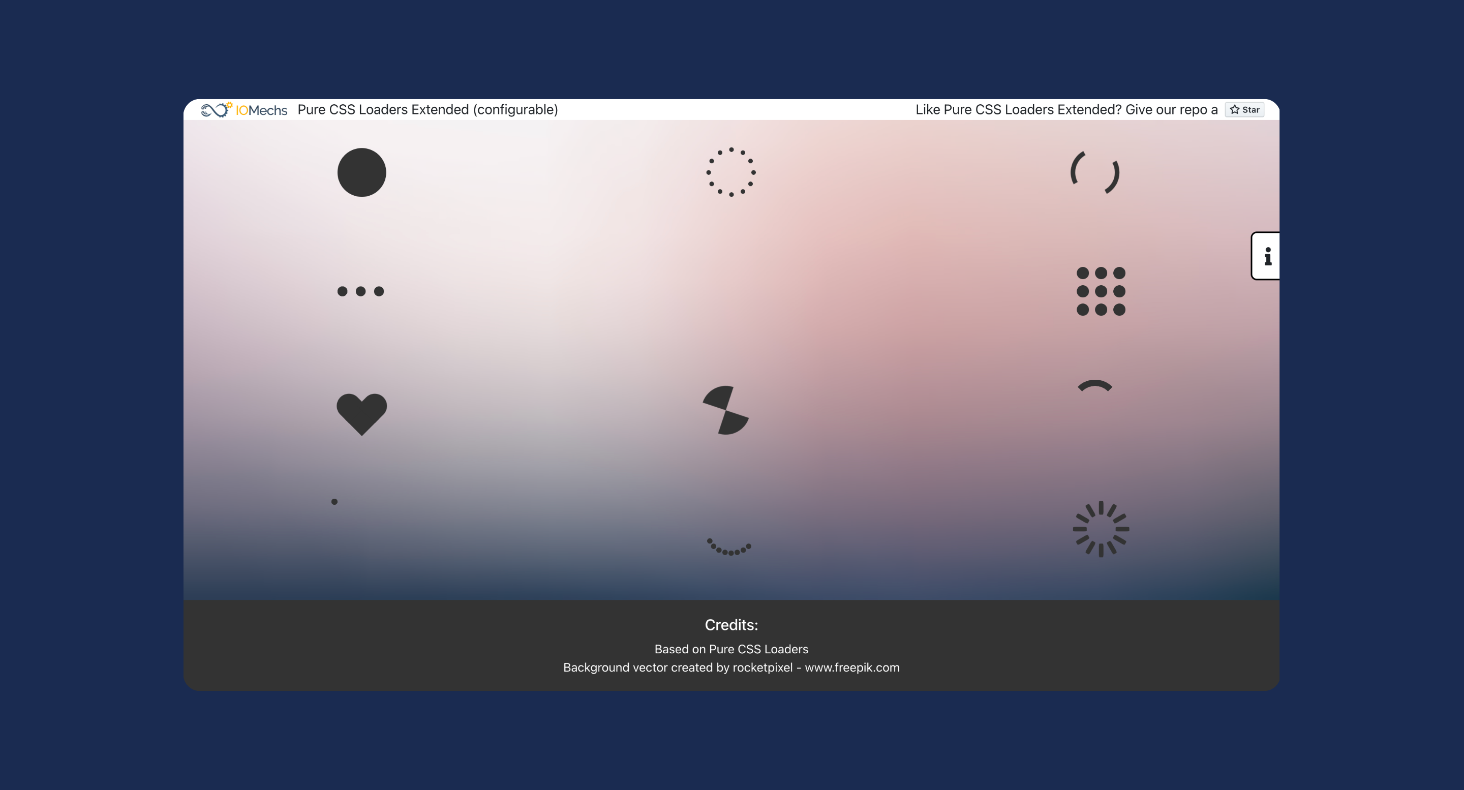 Pure CSS Loaders Extended